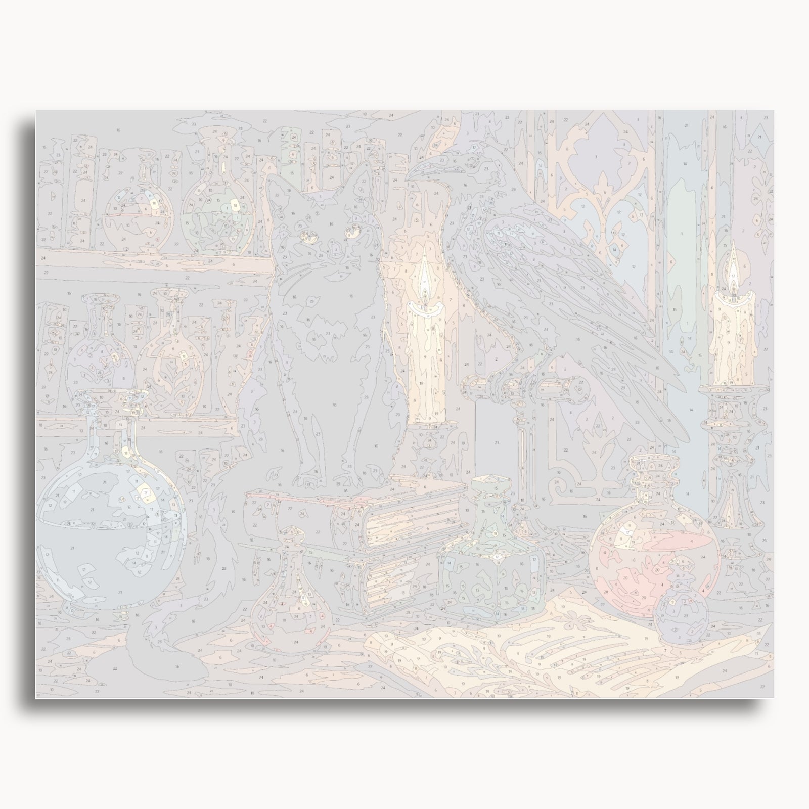 Magical Cat And Raven
