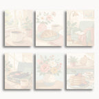 Acebo moderno – Juego de 6 mini pinturas por números