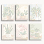 Modern Holly – Lot de 6 mini peintures par numéros