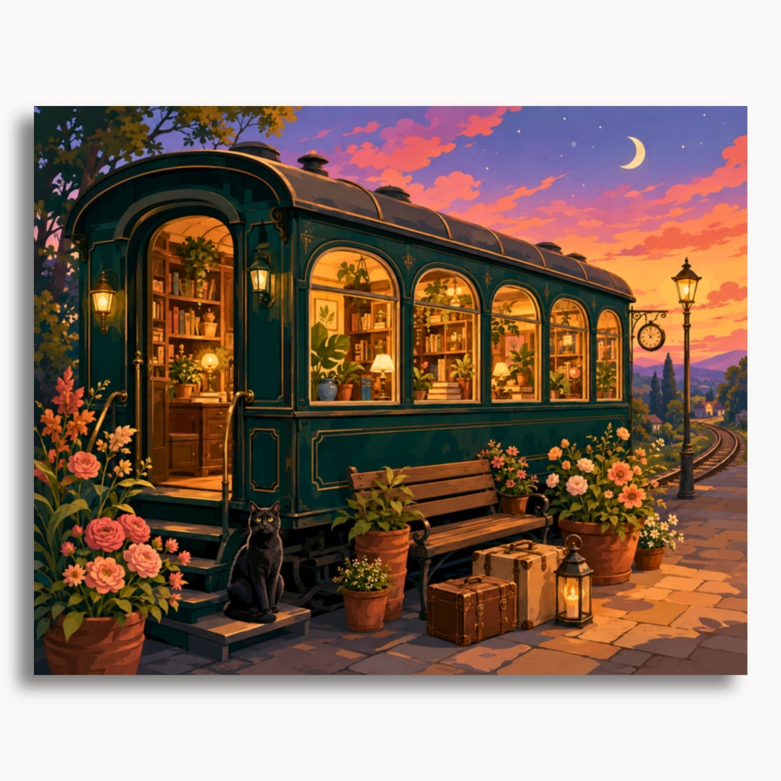 Wagon de bibliothèque