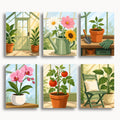 Acebo moderno – Juego de 6 mini pinturas por números