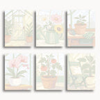 Acebo moderno – Juego de 6 mini pinturas por números