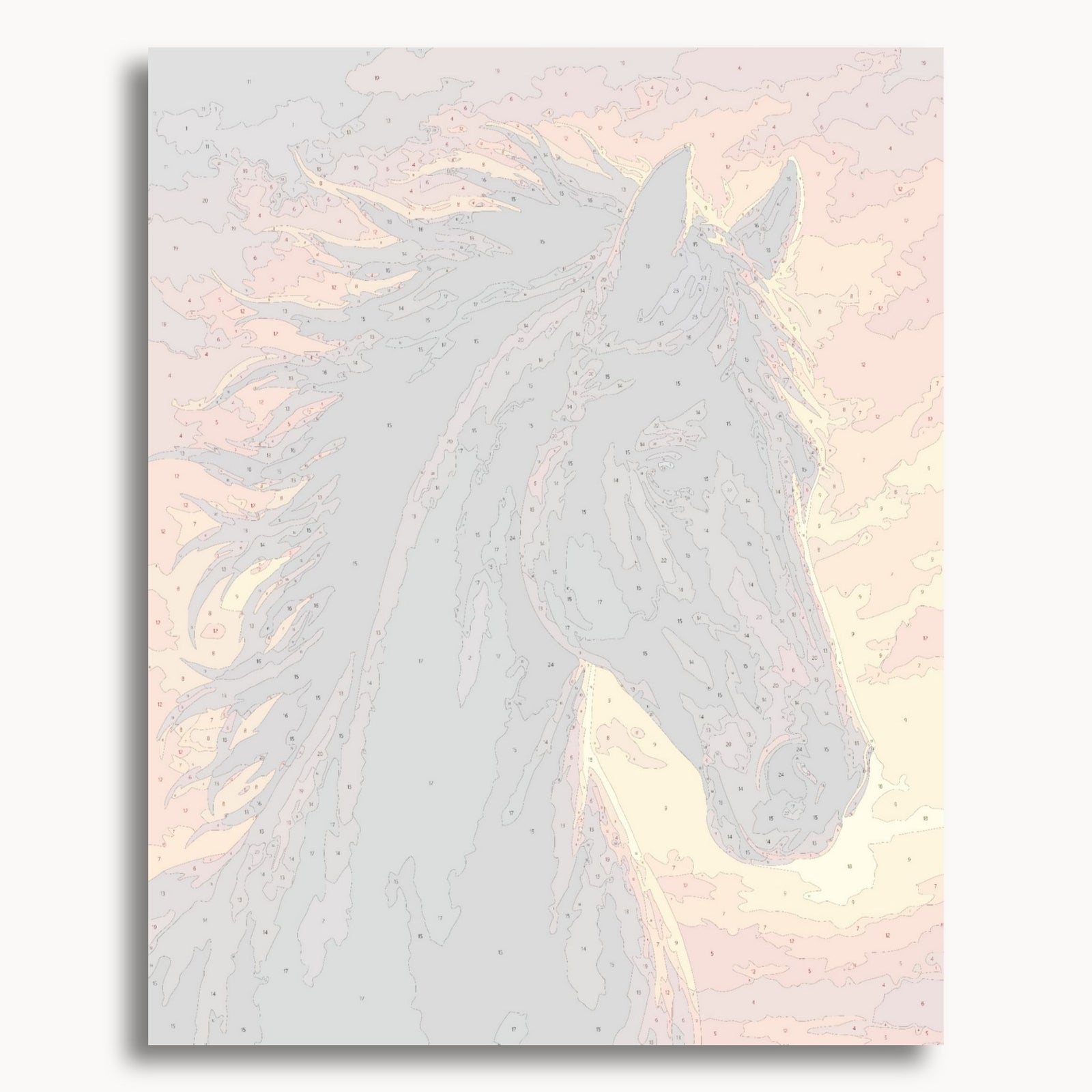 Portrait de cheval noir