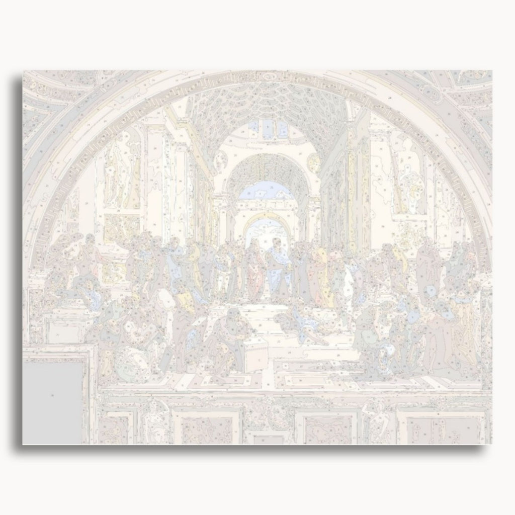 Numbered canvas preview for the Roman Empire paint by numbers kit