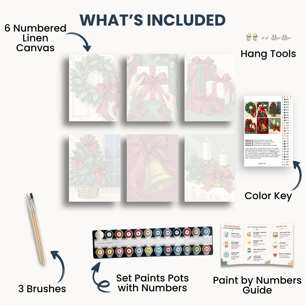 Nœuds de Noël | 6 mini-kits