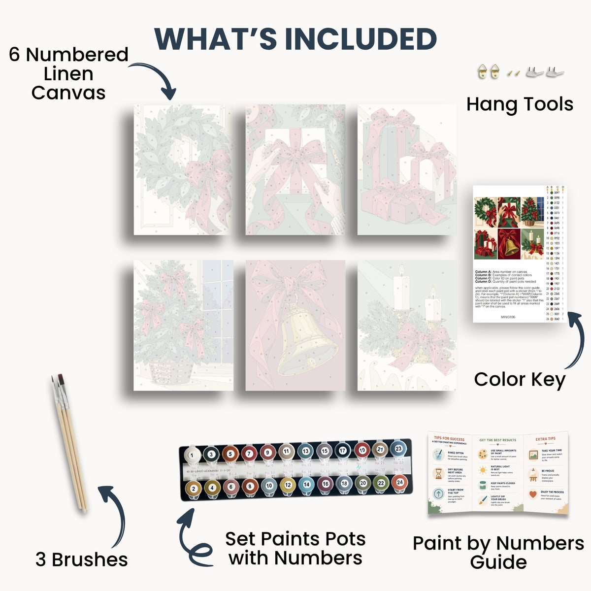 Nœuds de Noël | 6 mini-kits