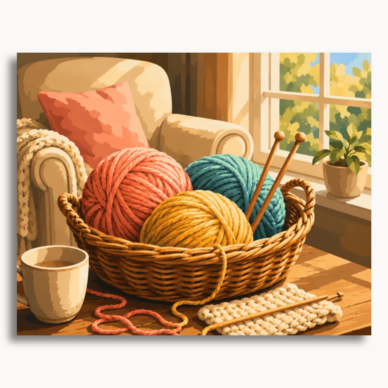 Strickkorb