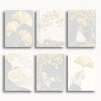 Ginkgo Herbst Mini-Malen-nach-Zahlen-Set