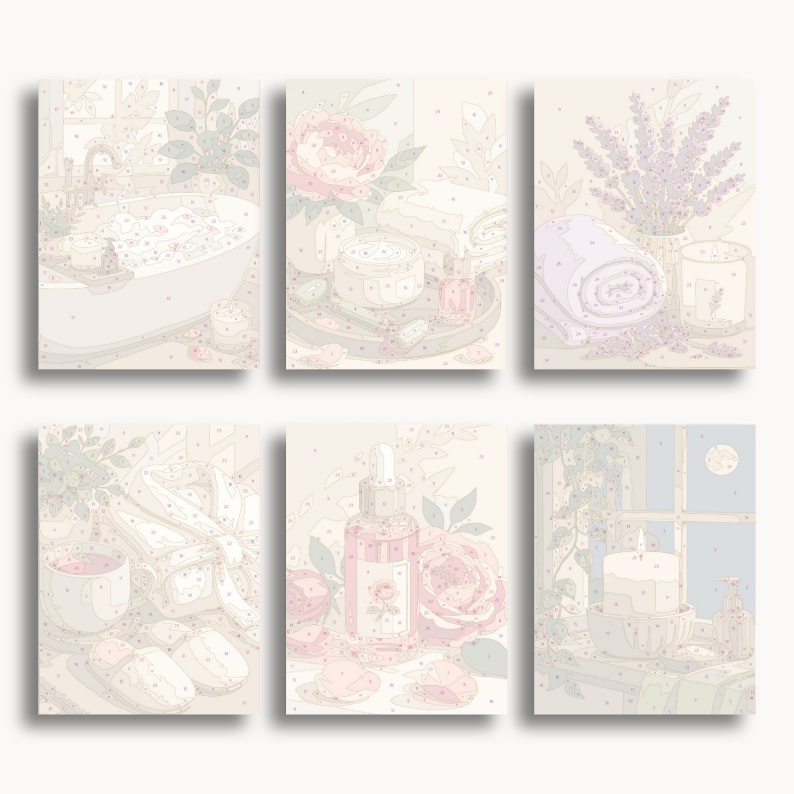 Spa Retreat Mini Paint By Numbers Set