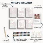 Ensemble de mini peinture par numéros Ginkgo Automne