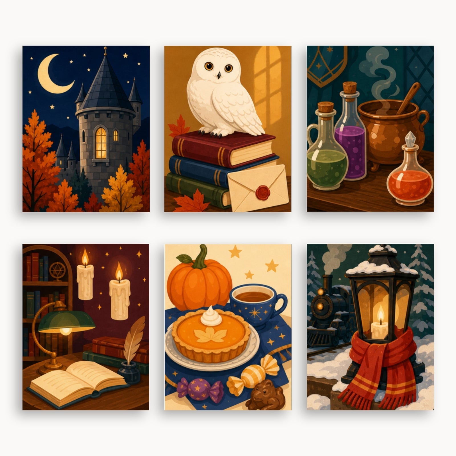 Cozy Witchcore Mini Paint By Numbers Set
