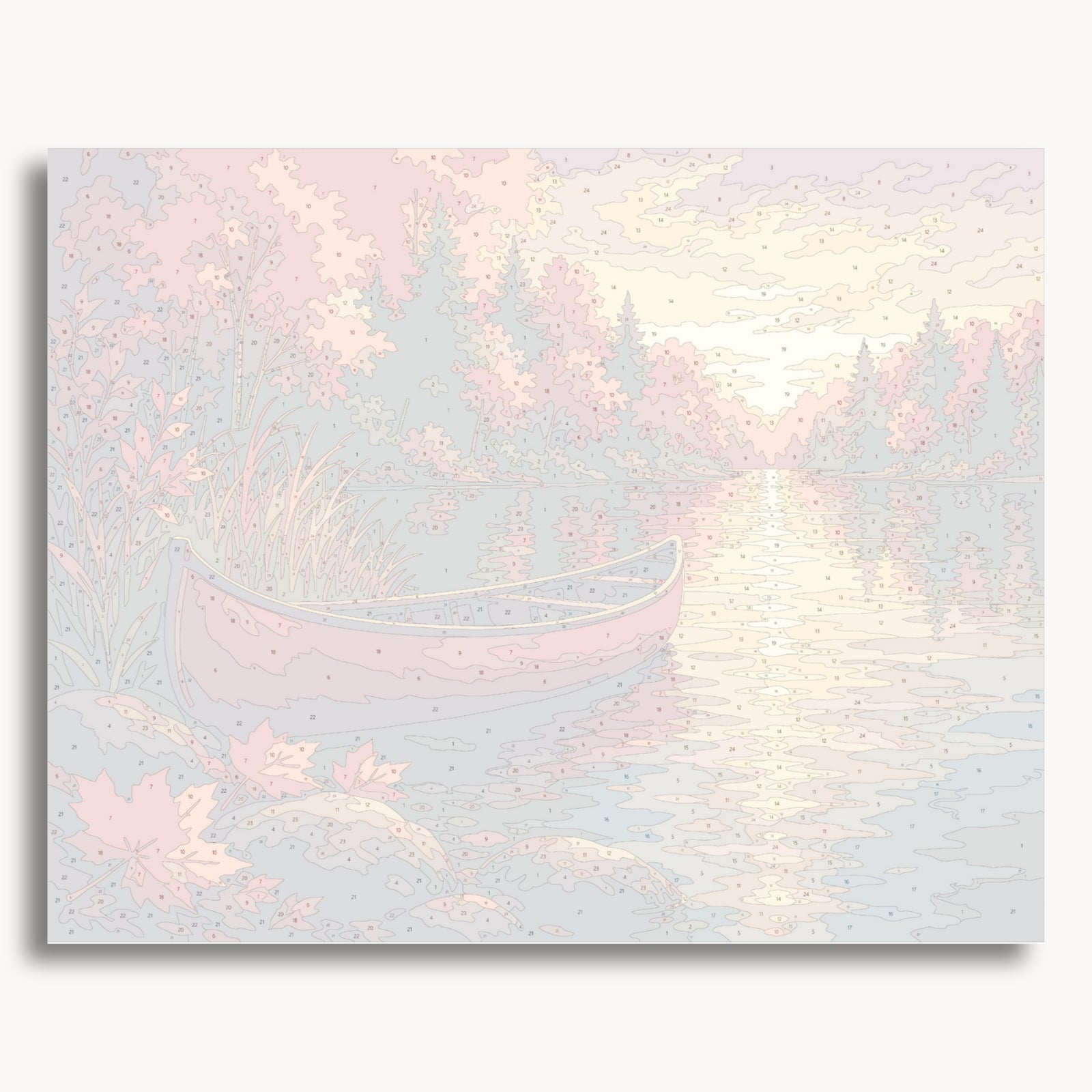 Herbstliches Kanu