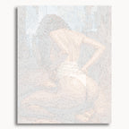 Numbered canvas preview for Hands Off, showing outlined painting sections and color numbers.