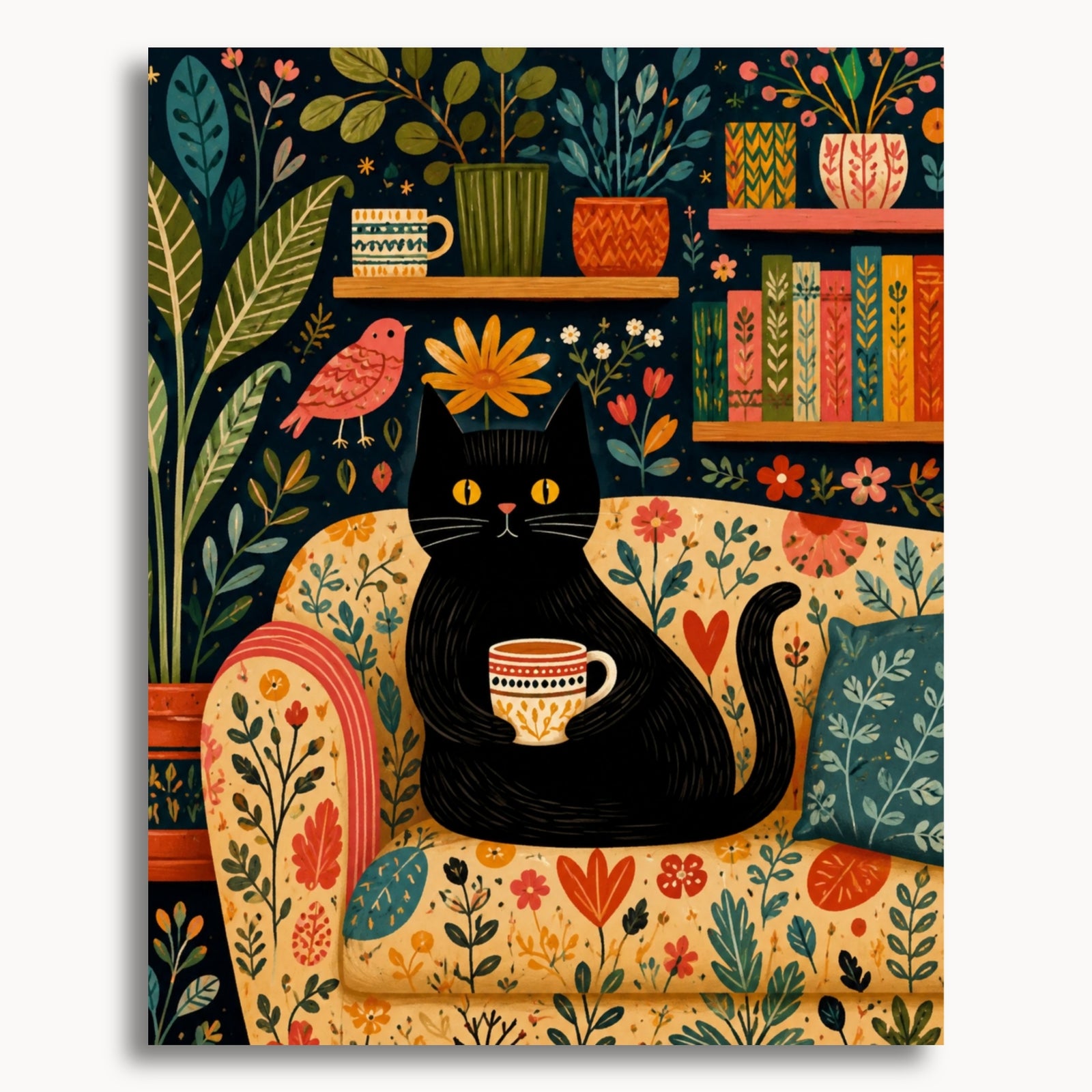 Chat noir douillet