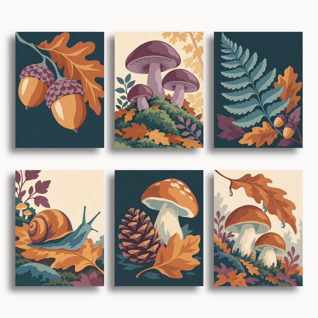 Mushrooms & Acorns | 6 Mini Kits