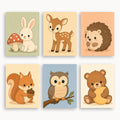 Woodland Animals Mini Paint By Numbers Set