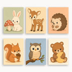 Woodland Animals Mini Paint By Numbers Set