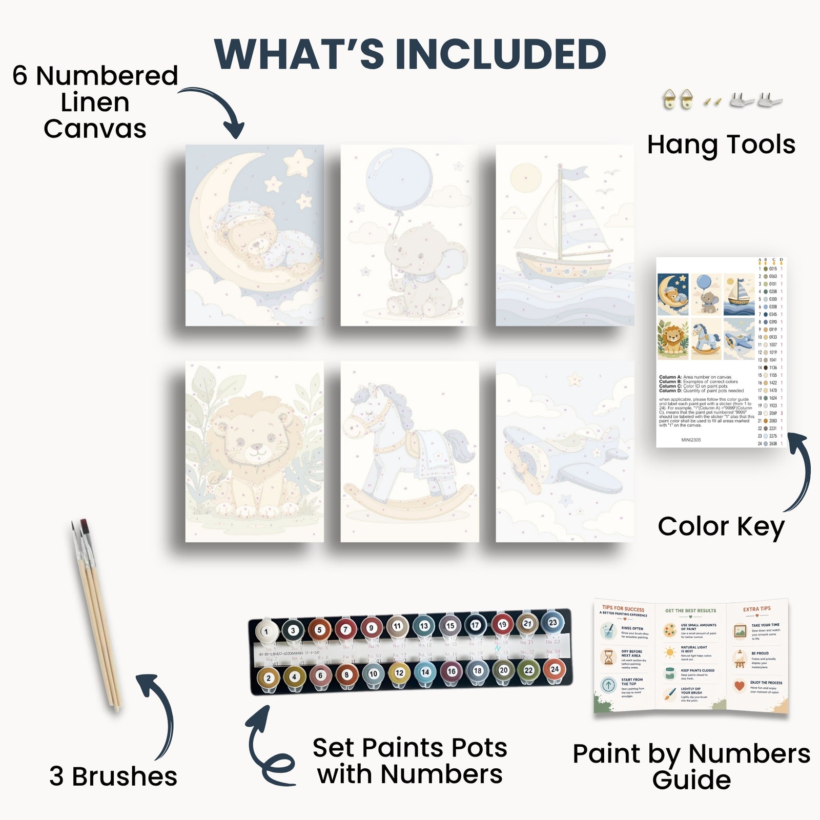 Baby Dreams Mini Paint By Numbers Set