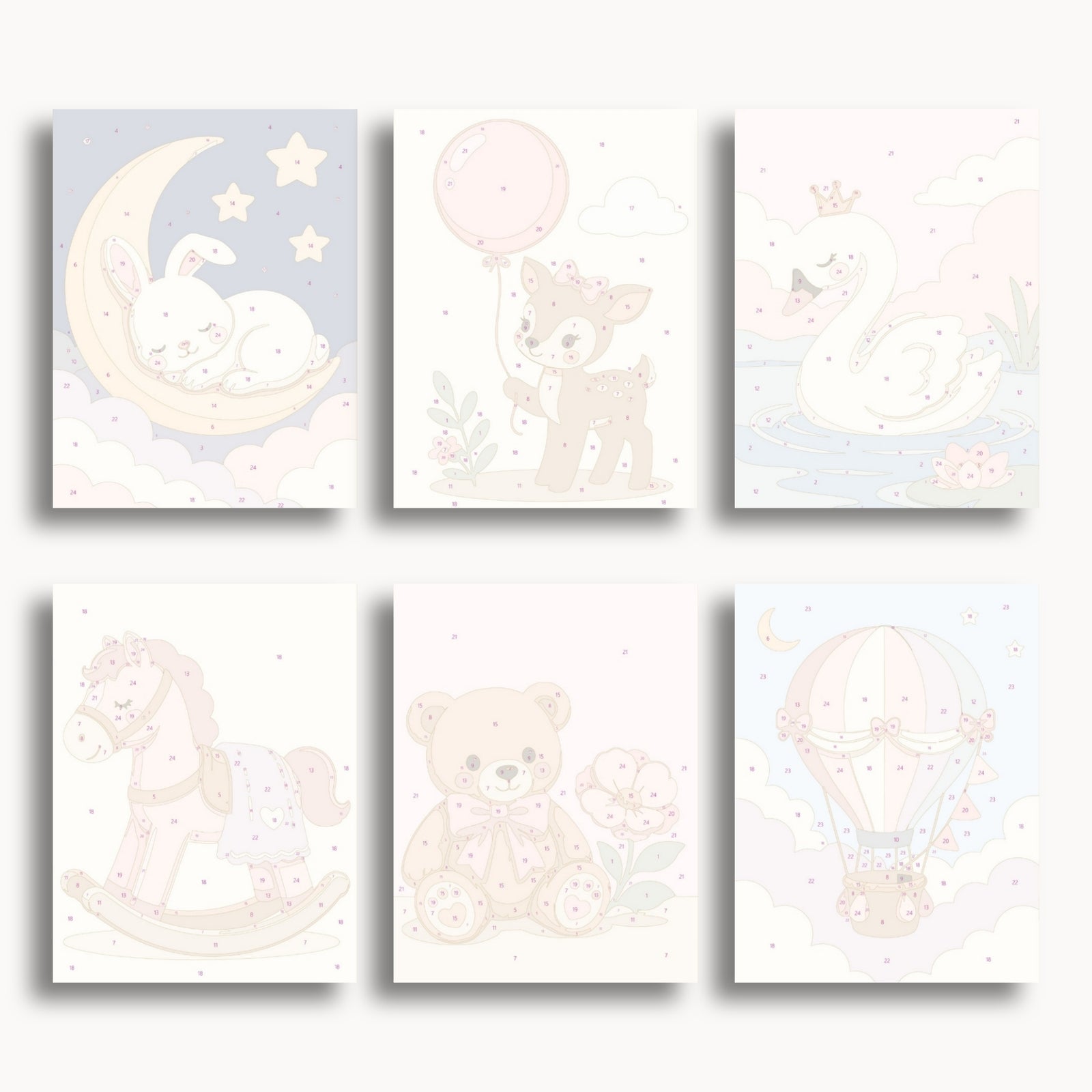 Baby Princess Mini Paint By Numbers Set