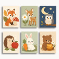 Acebo moderno – Juego de 6 mini pinturas por números