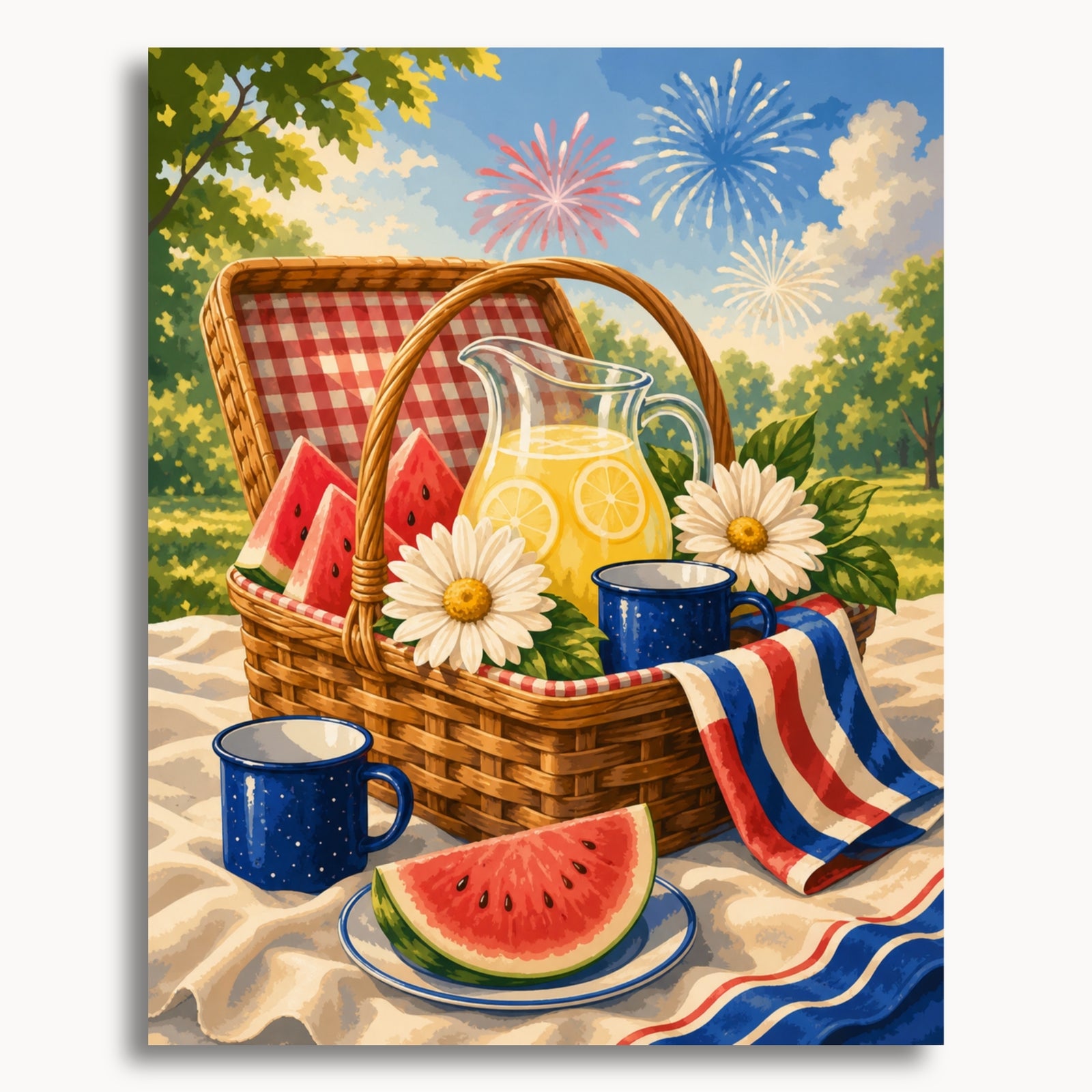 Patriotisches Picknick