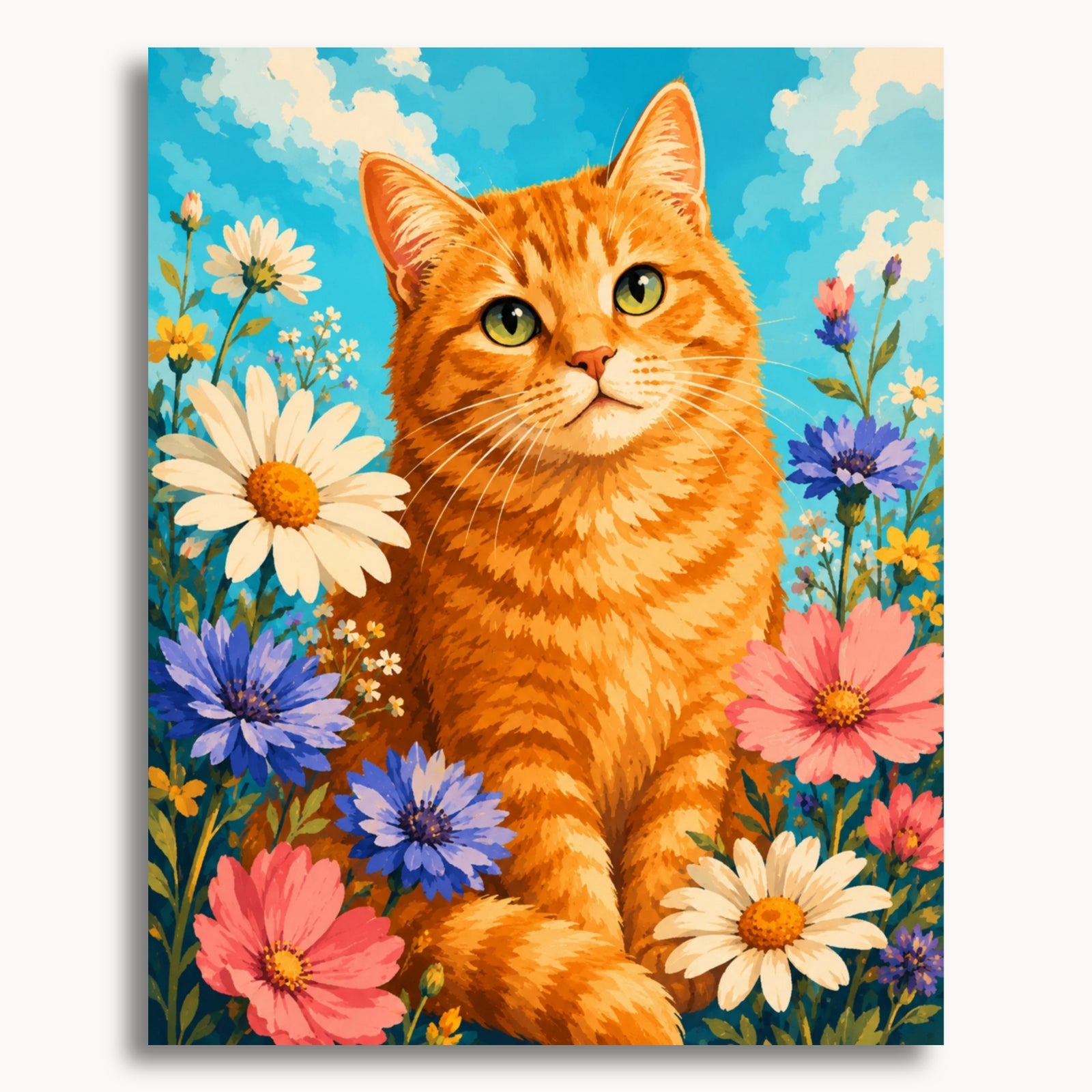 Blumen-Tabby