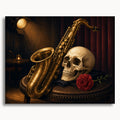 Skull and Saxophone