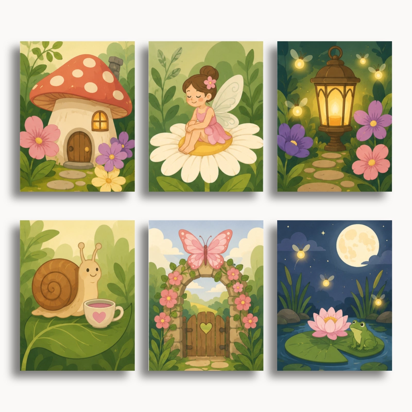 Fairy Garden Mini Paint By Numbers Set
