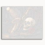 Skull and Saxophone