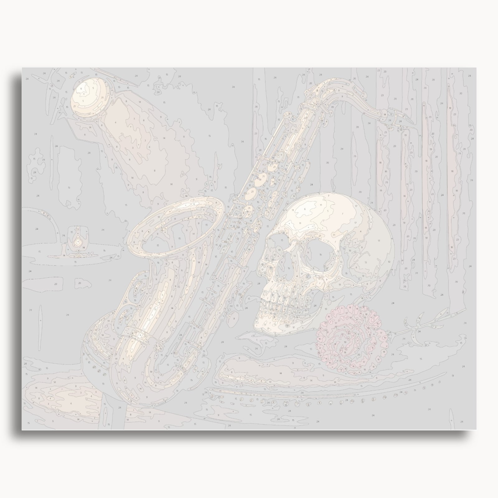 Skull and Saxophone