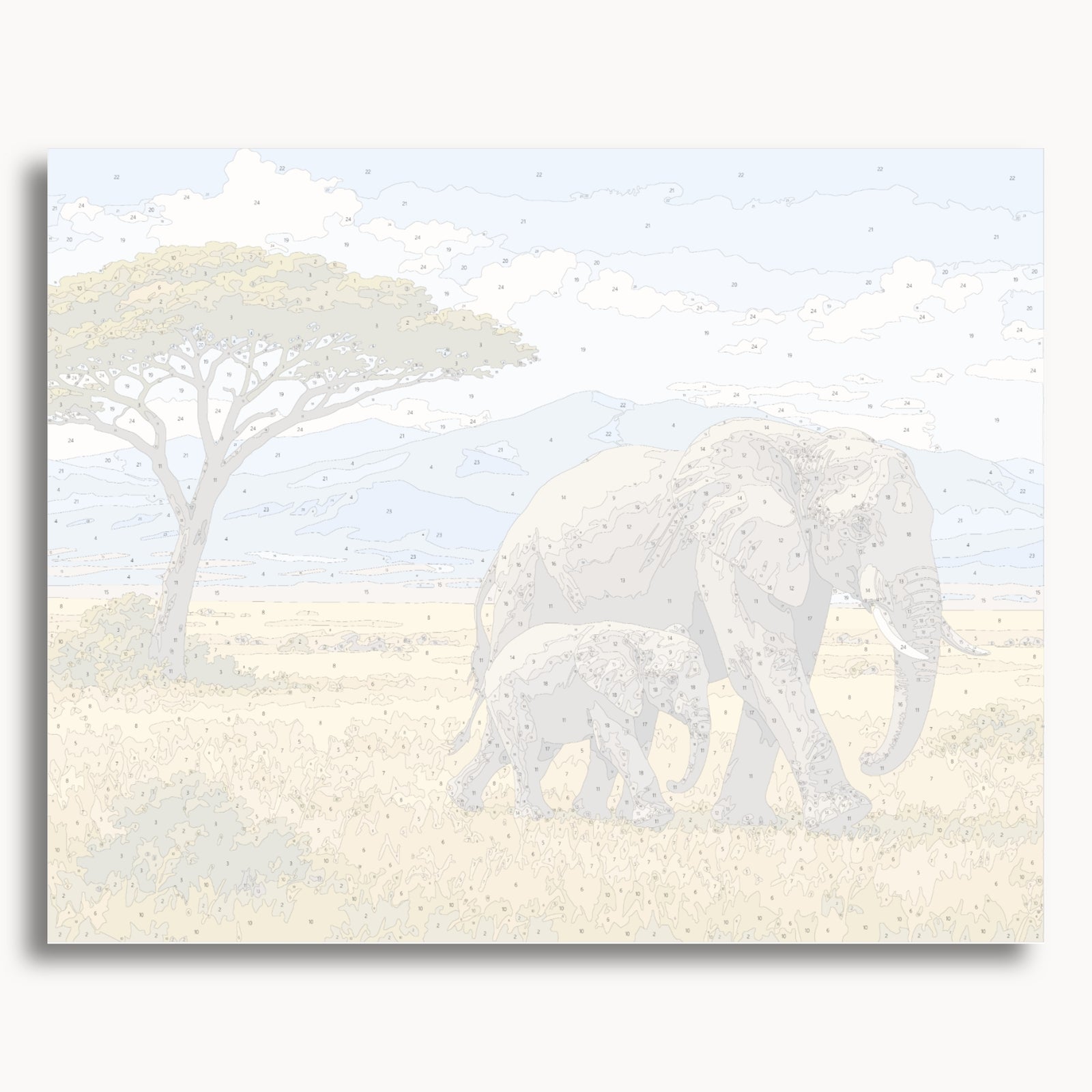 Savanna Elephants Together