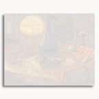 Numbered canvas preview for Afterglow '74, showing outlined painting sections and color numbers.