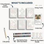 Ensemble de mini peinture par numéros Ginkgo Automne