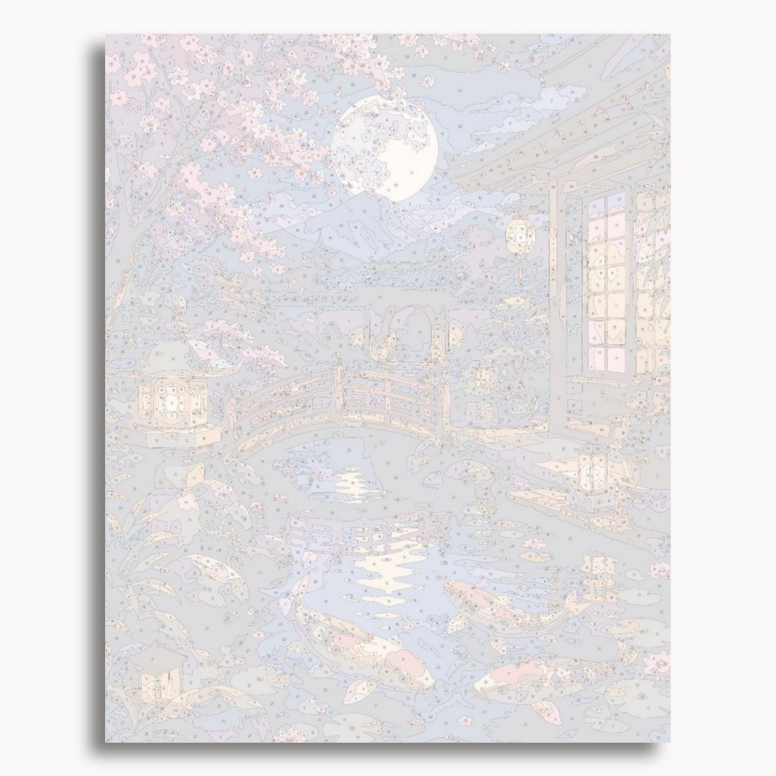 Moonlit Koi Garden