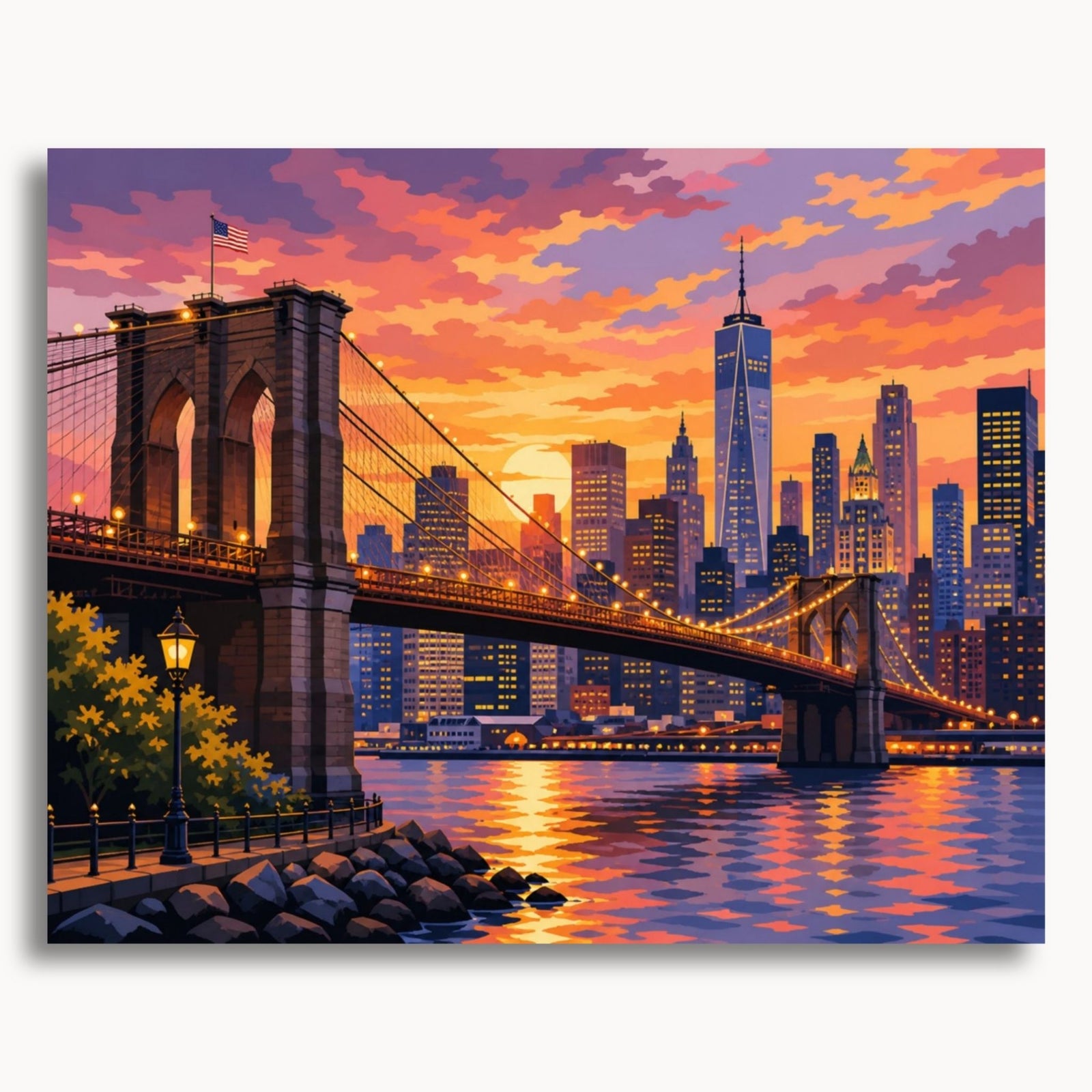 Coucher de soleil à Brooklyn