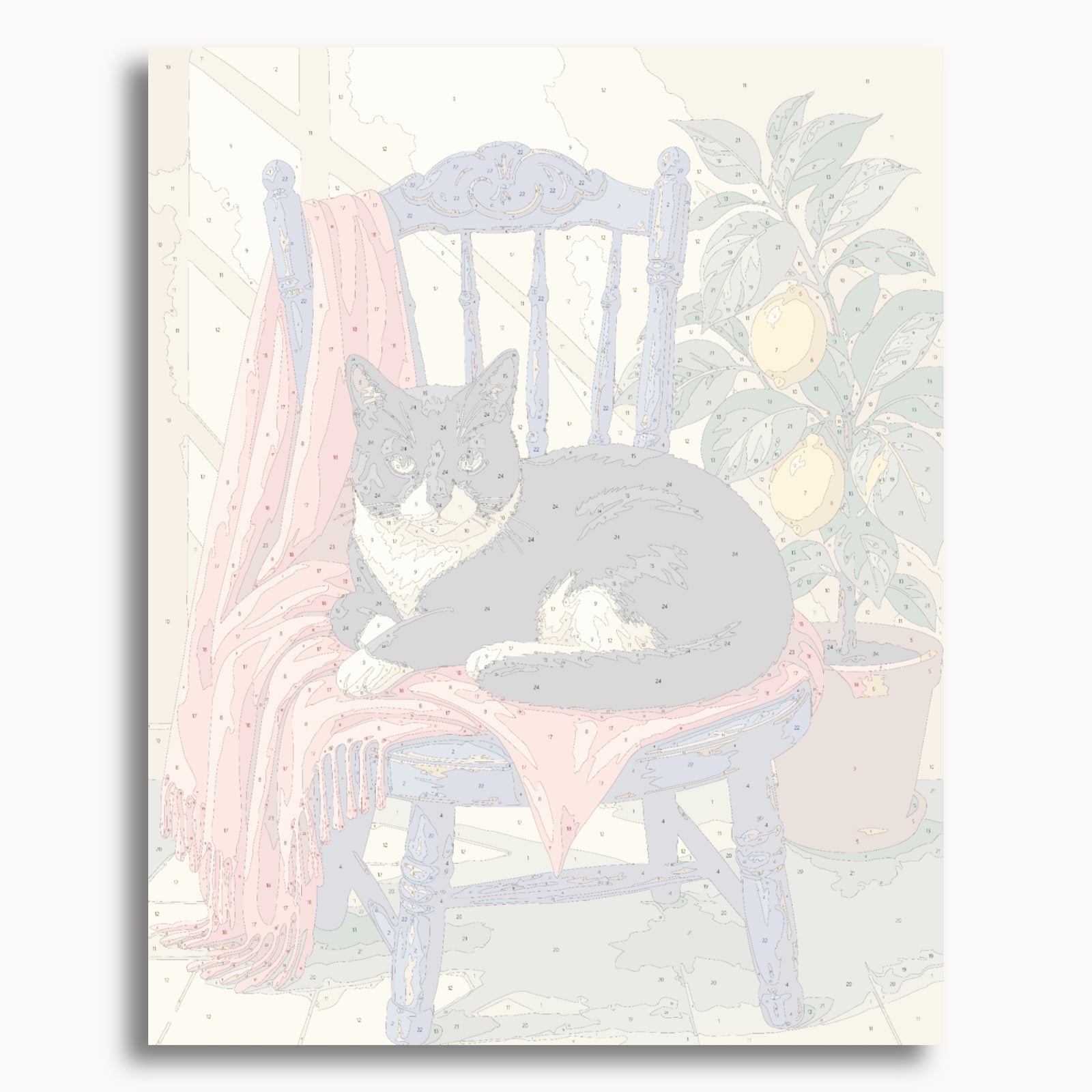 Acogedor gato de esmoquin