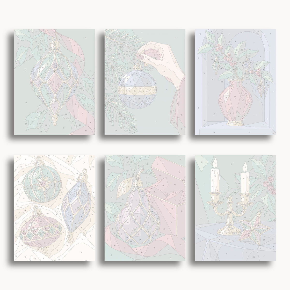 Ornements de Noël | 6 mini-kits