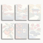 Ensemble de mini peinture par numéros Ginkgo Automne