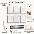 Ensemble de mini peinture par numéros Ginkgo Automne