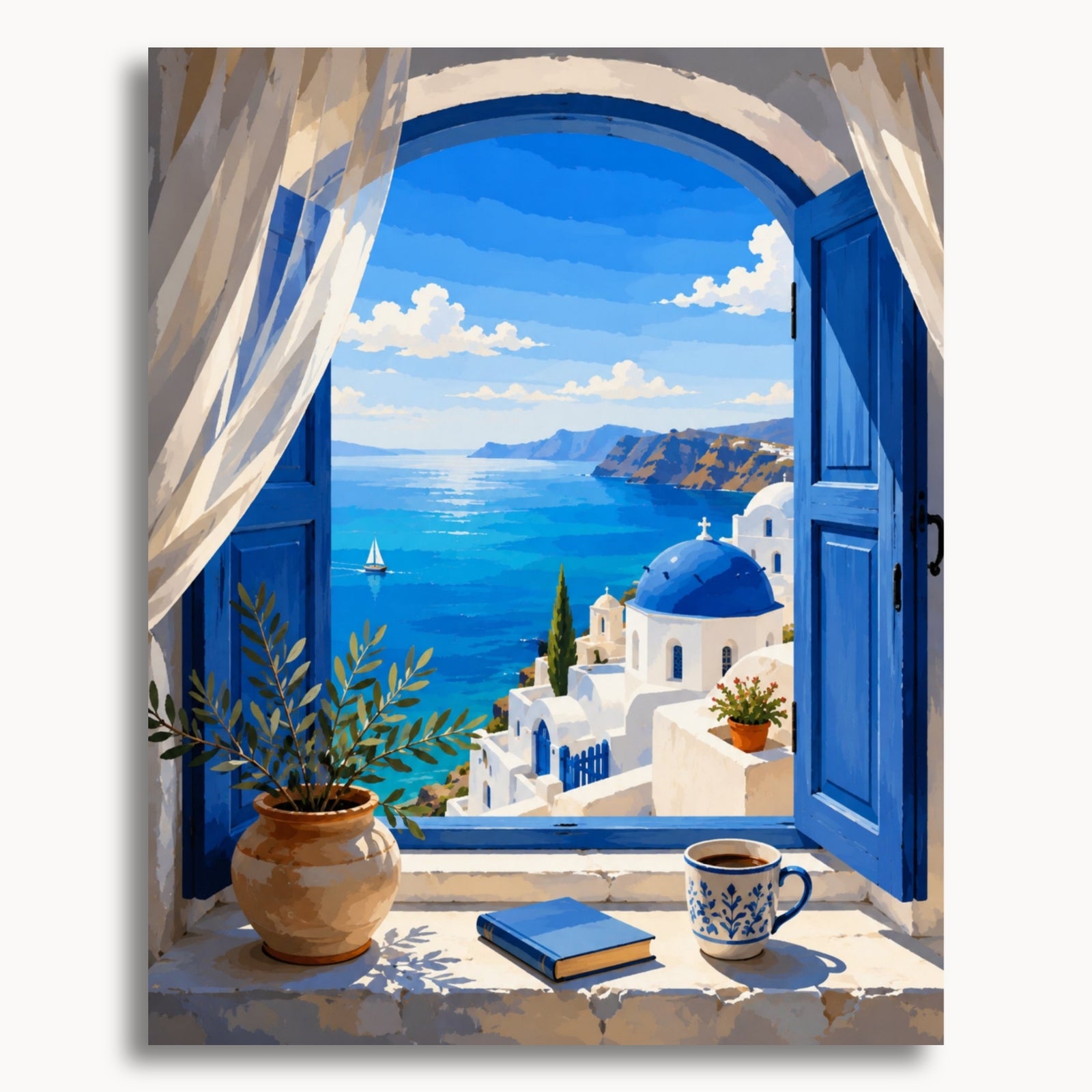 Santorini-Fenster