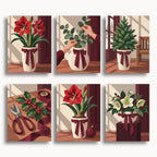 Fleurs de Noël | 6 mini-kits