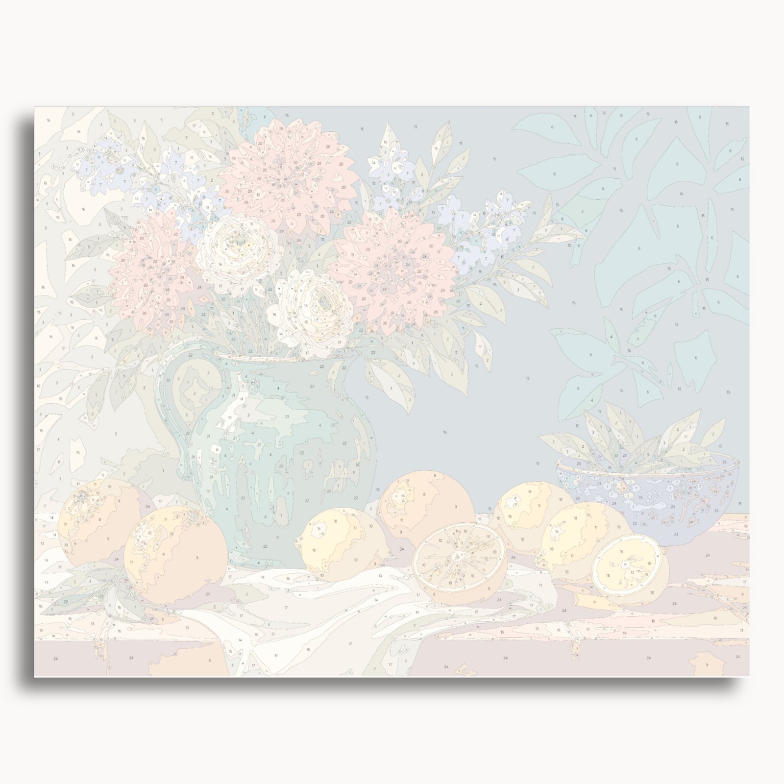 Vase à fleurs d'agrumes