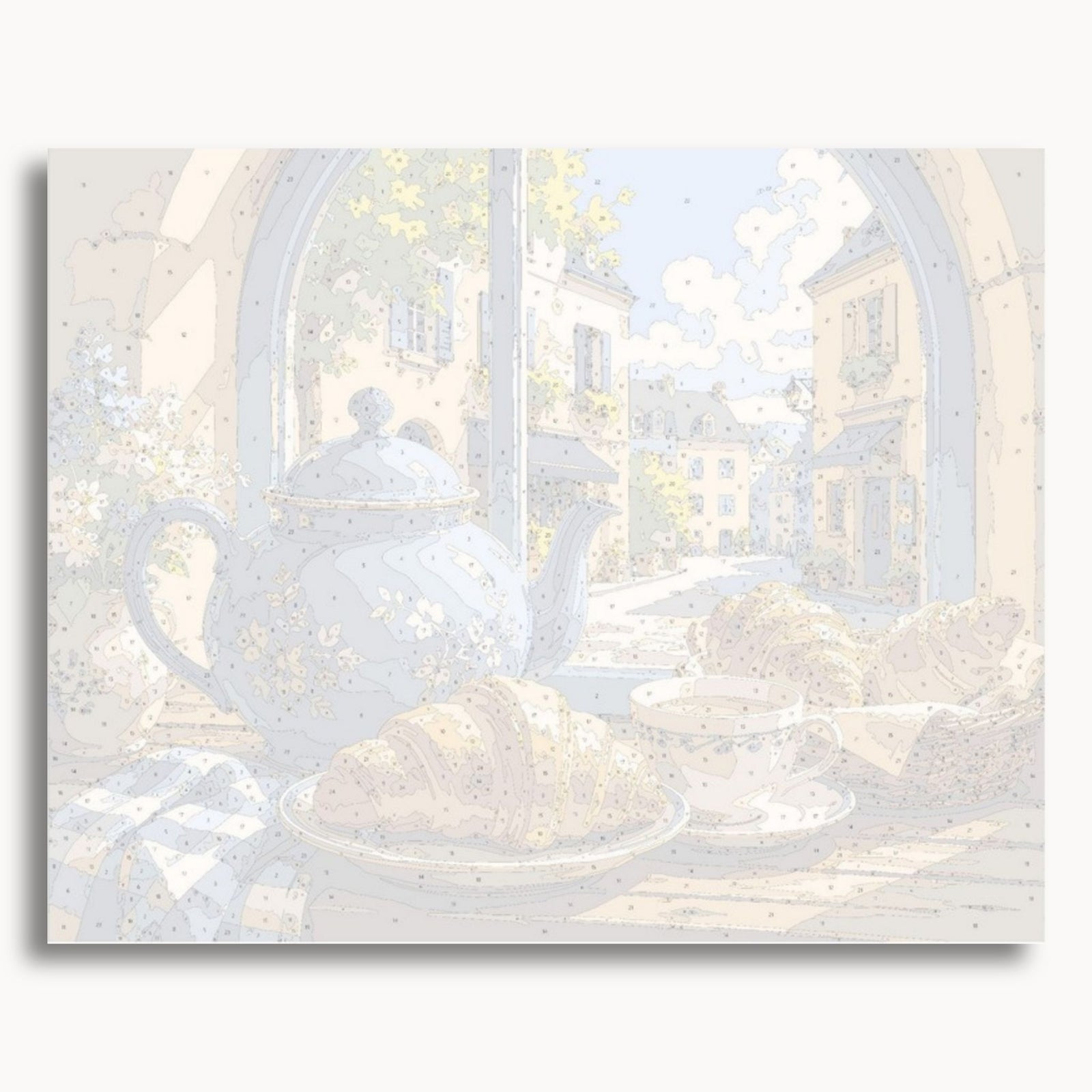 Croissant-Frühstück
