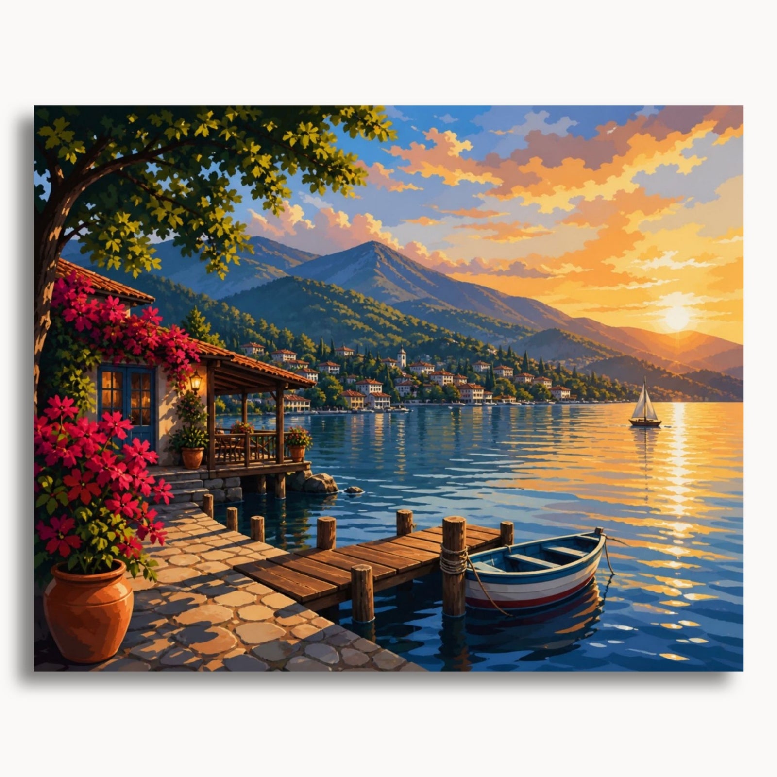 Atardecer junto al lago