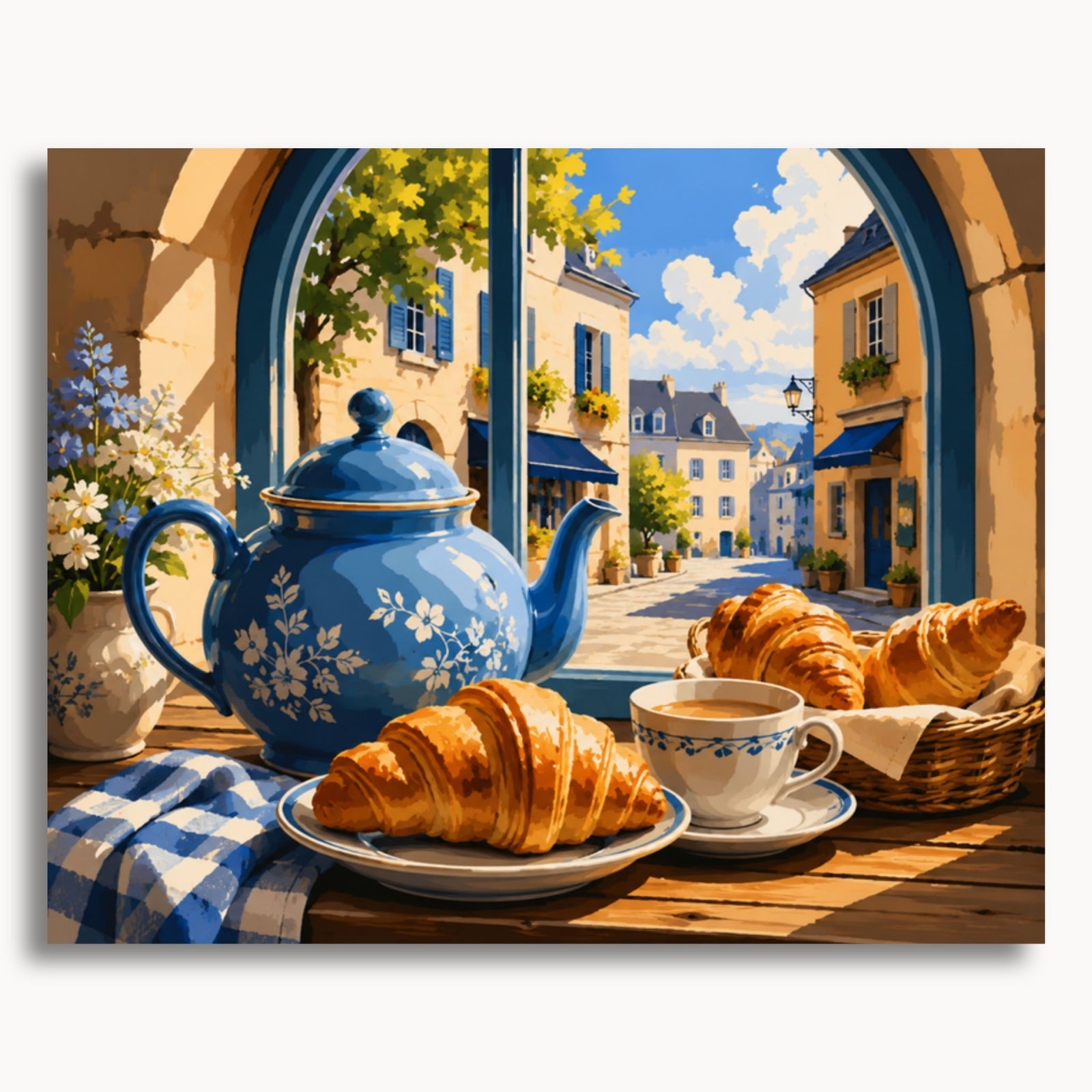 Croissant-Frühstück