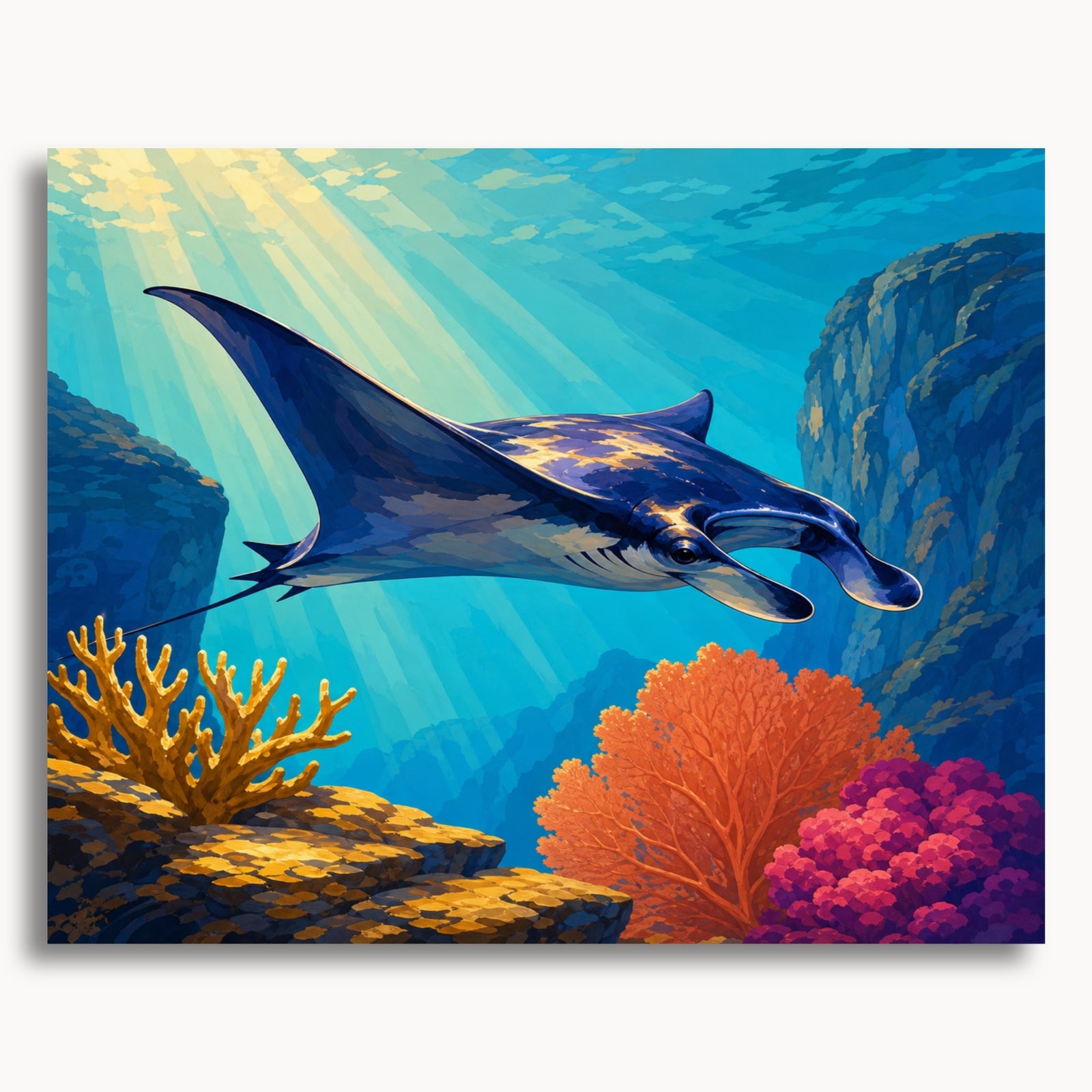 Raie Manta Corail