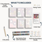 Ensemble de mini peinture par numéros Ginkgo Automne