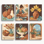 Autumn Harvest Mini Paint By Numbers Set