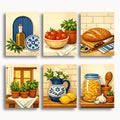 Acebo moderno – Juego de 6 mini pinturas por números