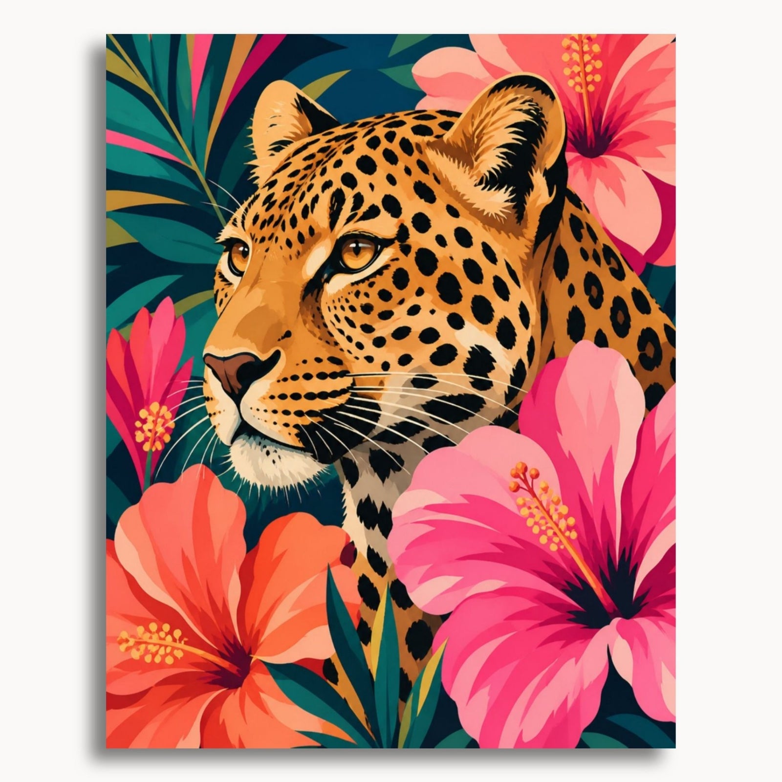 Floral Leopard